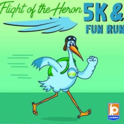 Flight of the Heron 5K Logo